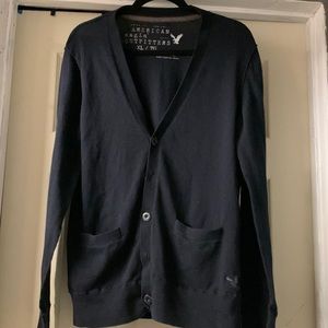 Cardigan Black American Eagle XL